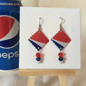 Pepsi Soda🥤Pop Aluminum Can Earrings Handmade